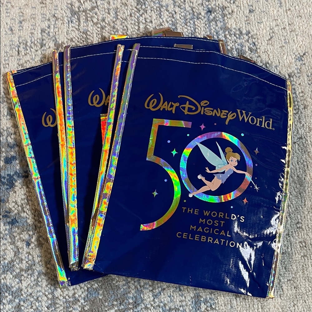 NWOT Disney World Celebration Bags - Blue and Gold
